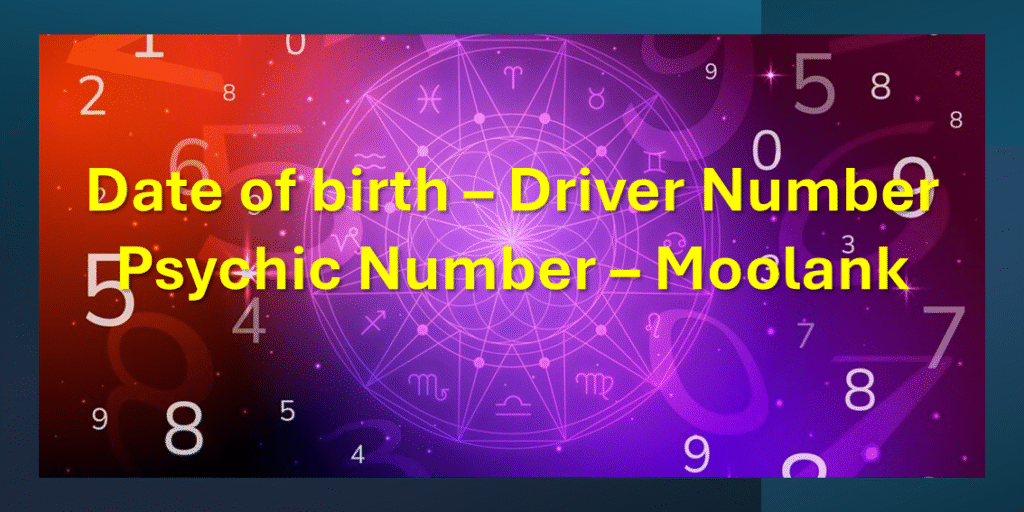 Driver Number, Psychic Number